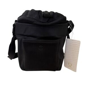 NEW Lululemon All Set Mini Bucket Bag Black Crossbody Water Repellent Pockets